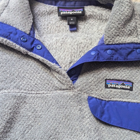 Patagonia Women's Snap T Pullover in Gray and Blue - Picture 8 of 16